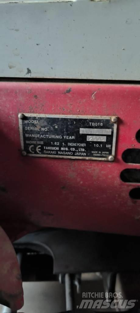Takeuchi TB016 Mini excavatoare < 7t