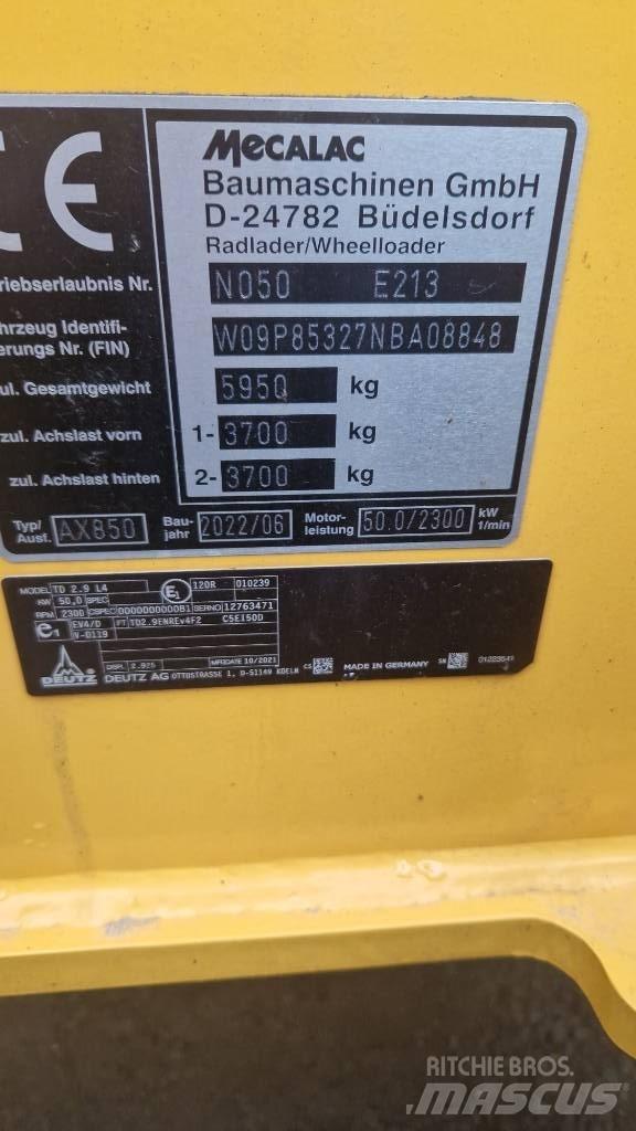 Mecalac AX 850 Incarcator pe pneuri