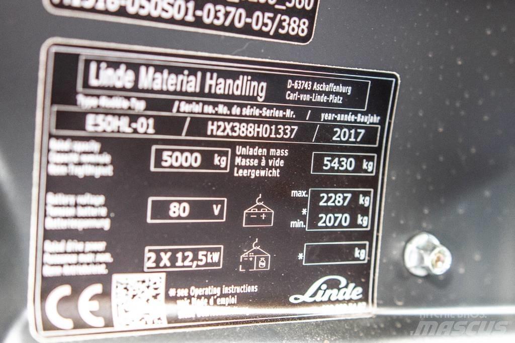 Linde E50HL-01 Stivuitor electric