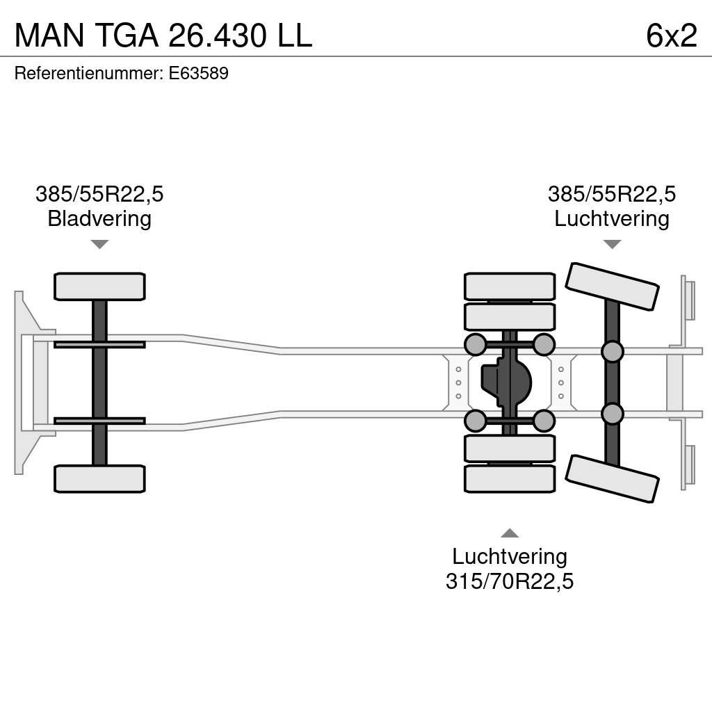 MAN TGA 26.430 LL Camion cu carlig de ridicare