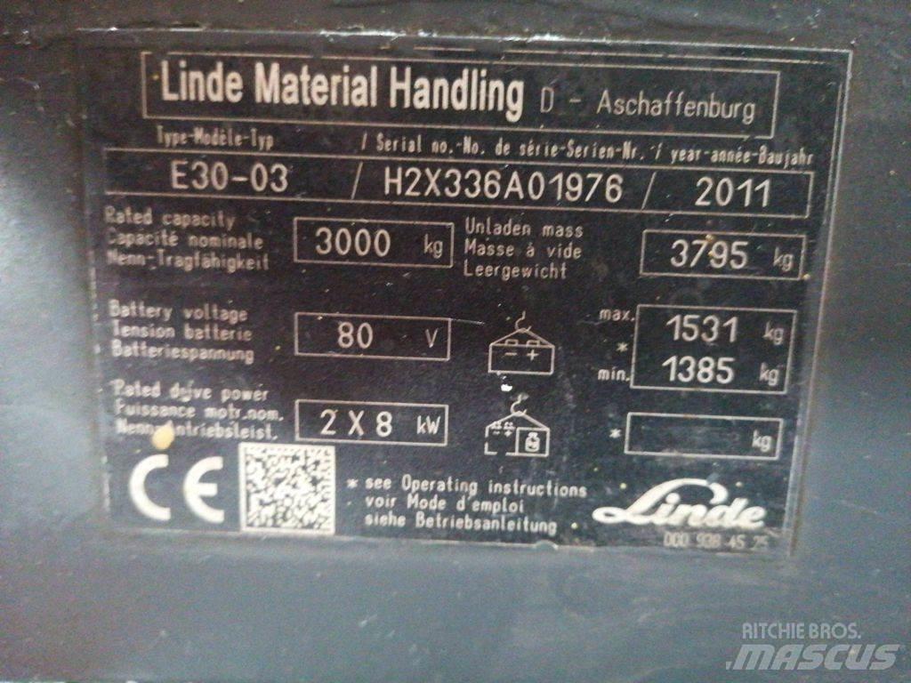 Linde E30-03 Stivuitor electric