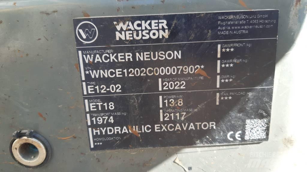 Wacker Neuson ET 18 Excavatoare pe șenile
