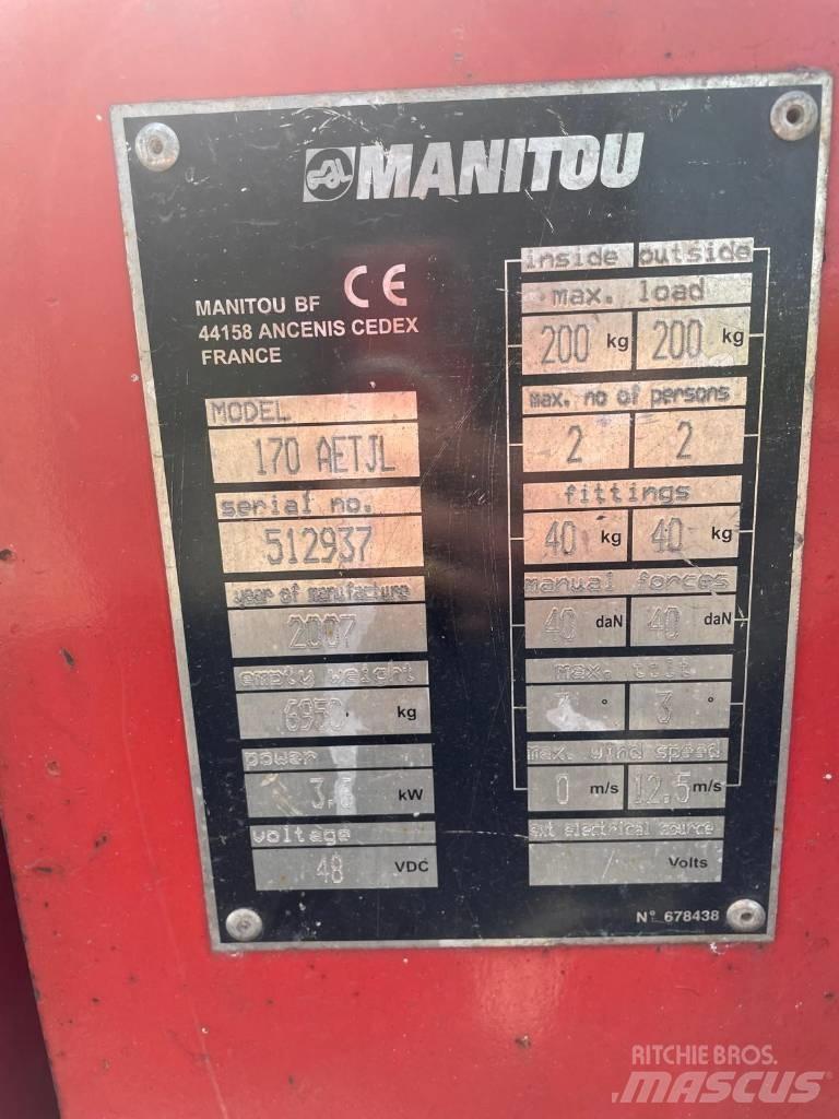 Manitou 170 AETJL Nacele cu brat articulat