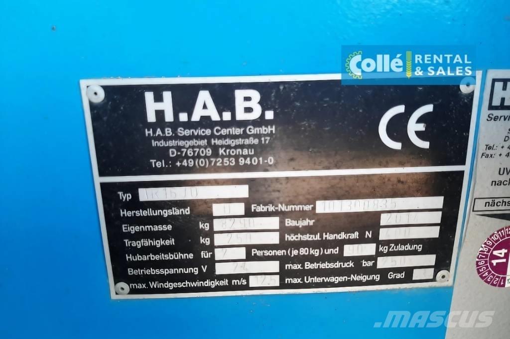 HAB TR16JD | 2014 Nacele cu brat telescopic