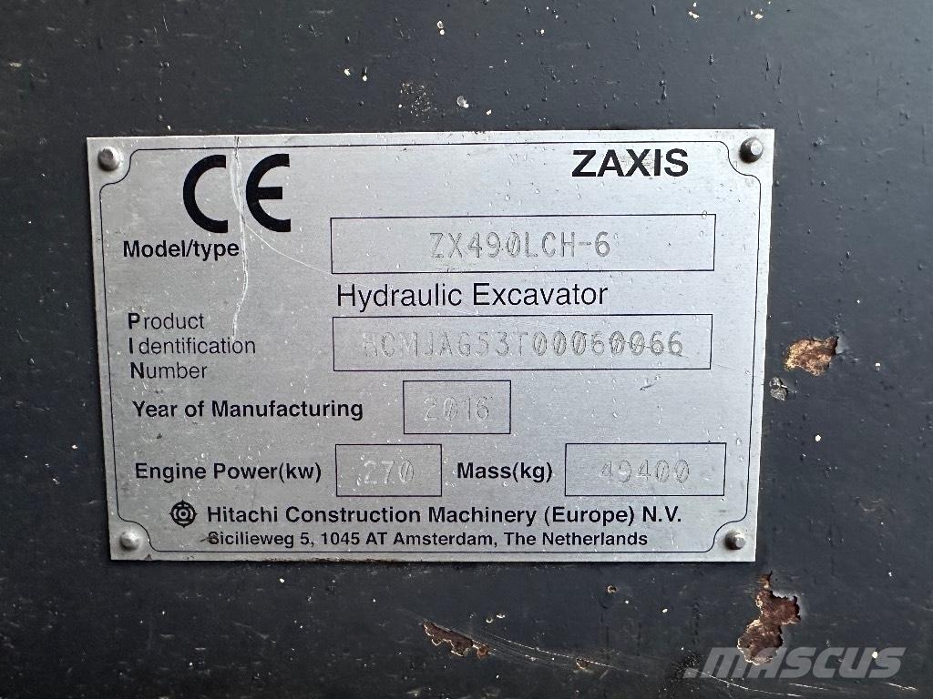 Hitachi ZX 490 LCH Excavatoare pe șenile
