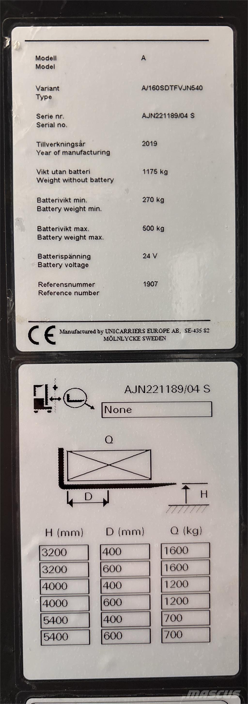 Atlet A160 Transpaleti autopropulsanti