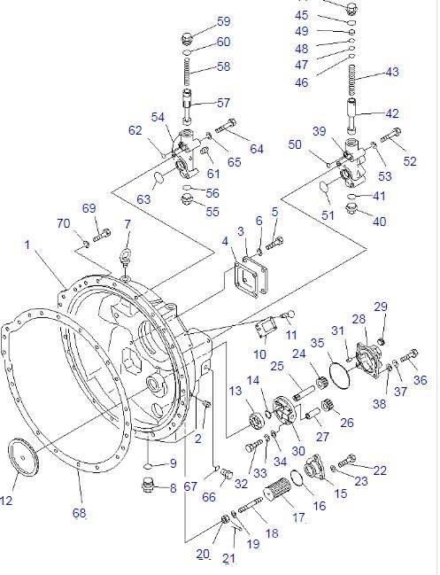 Komatsu D85A-21 Transmisie