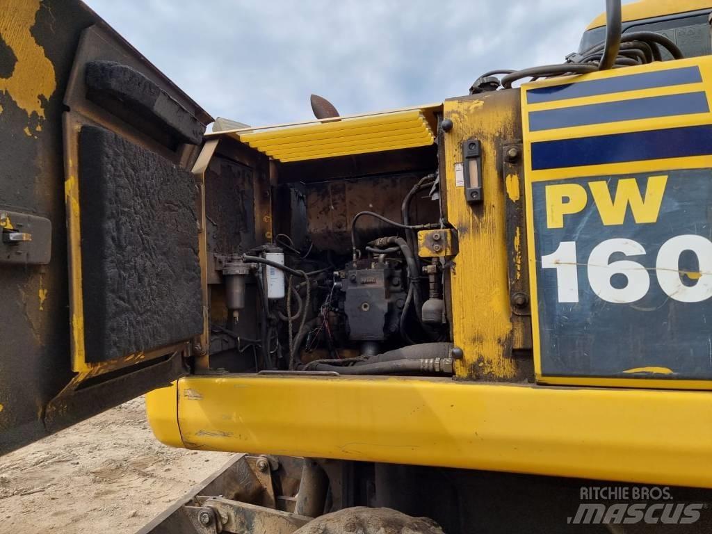 Komatsu PW 160-7 Excavatoare cu roti
