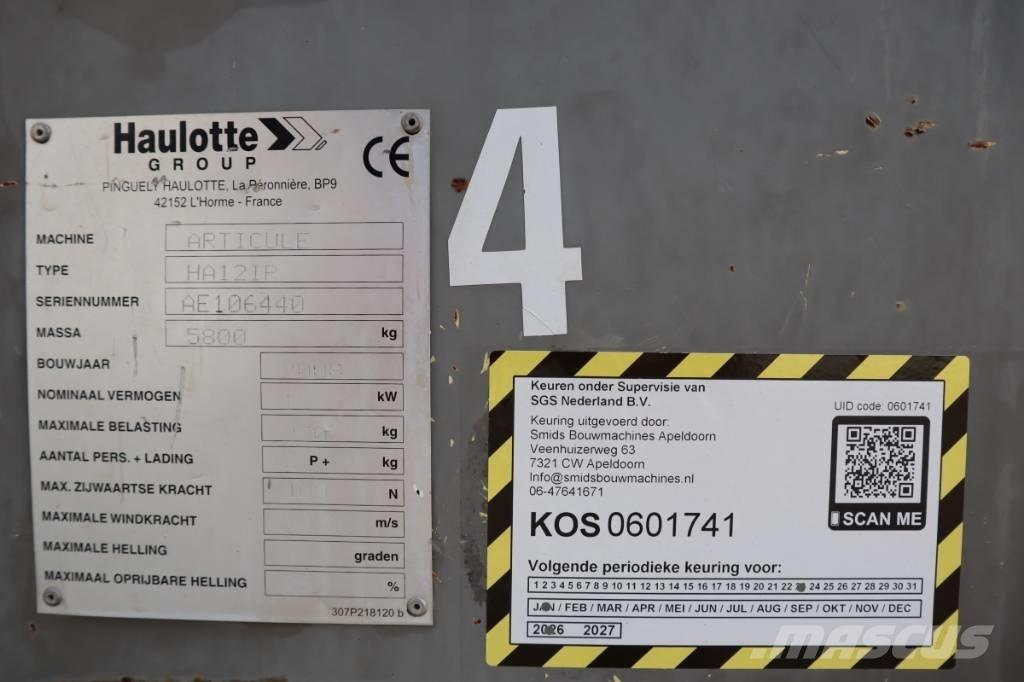 Haulotte HA12IP 2WD Nacele cu brat articulat