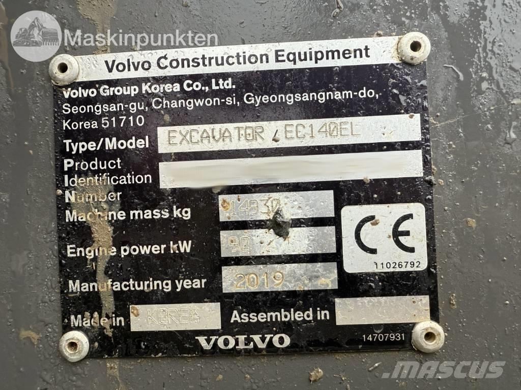 Volvo EC 140 EL Excavatoare pe șenile
