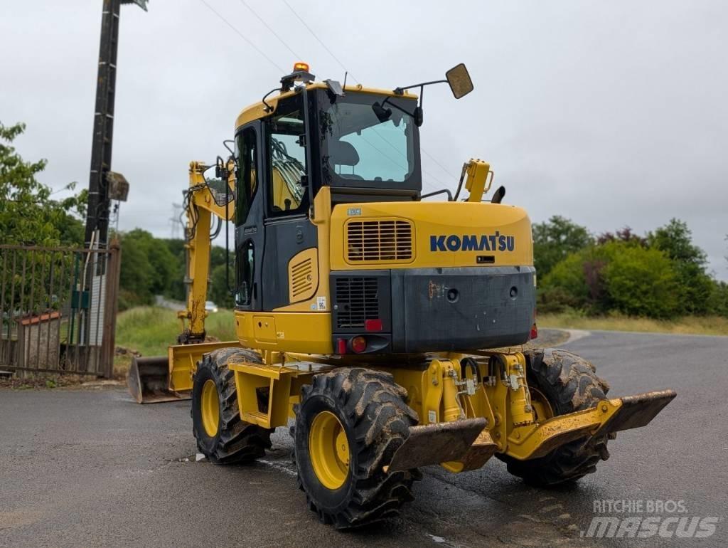 Komatsu PW 98 MR-8 Excavatoare cu roti