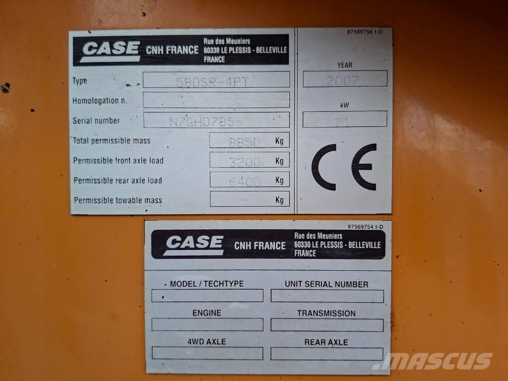 CASE 580 SR Buldoexcavatoare