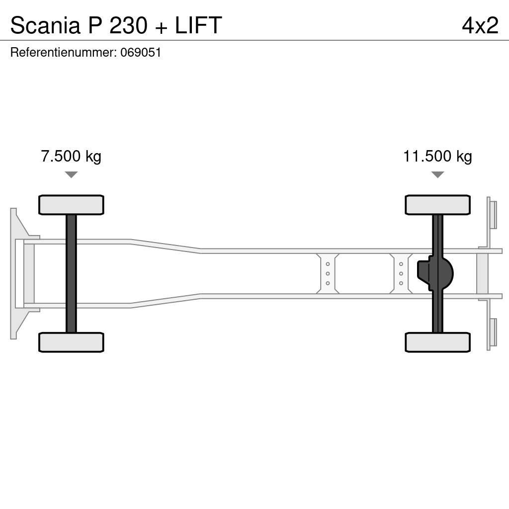 Scania P 230 + LIFT Autocamioane