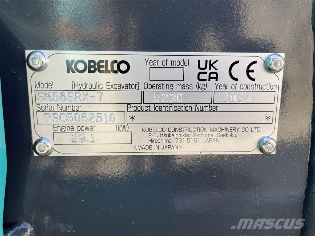 Kobelco SK 58 SRX-7 Mini excavatoare < 7t