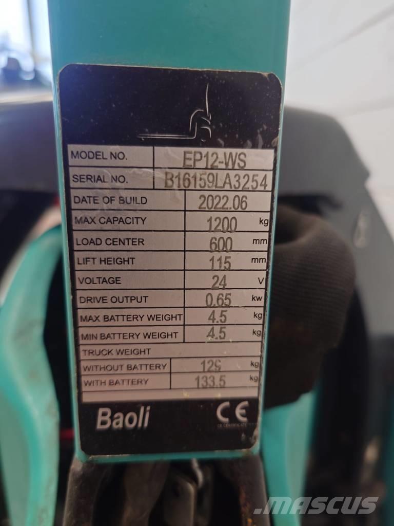 Baoli EP 12 Li-ION Transpaleta manuala