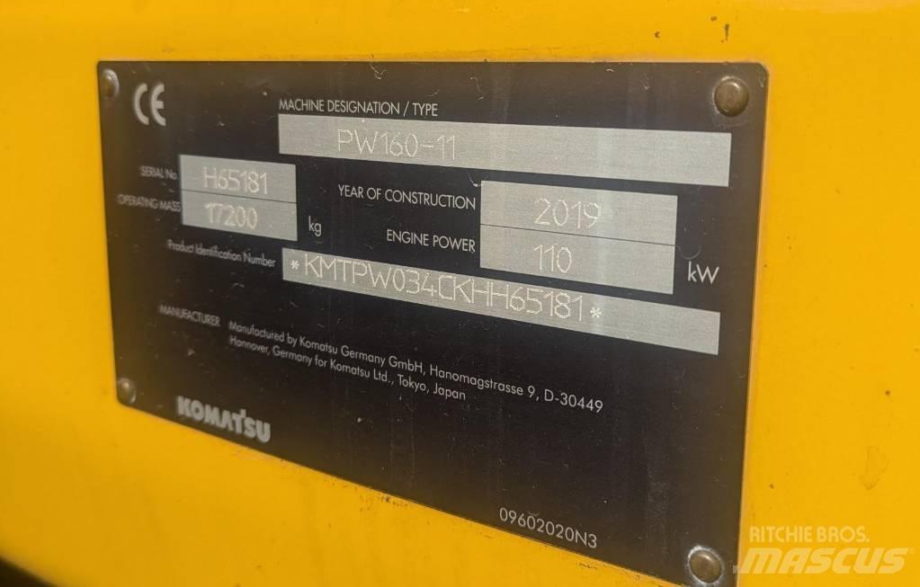 Komatsu PW160-11 Excavatoare cu roti