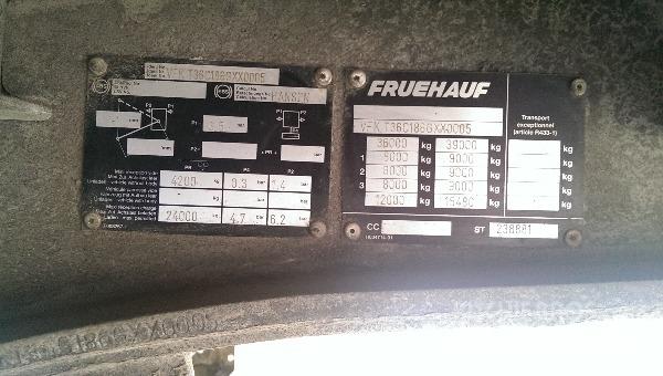 Fruehauf T36 Semi-remorca speciala