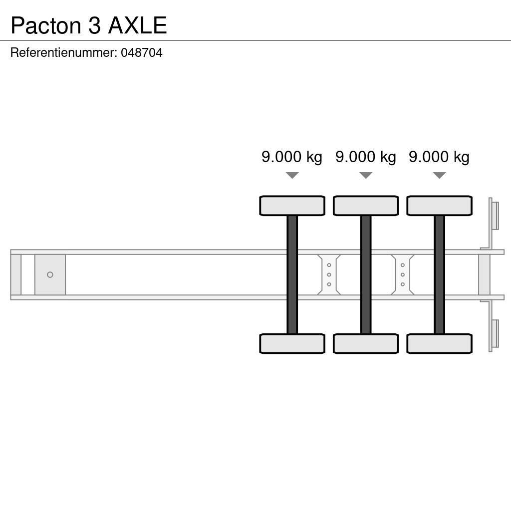Pacton 3 AXLE Camion cu semi-remorca cu incarcator