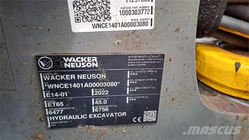 Wacker Neuson ET65 Excavatoare pe șenile
