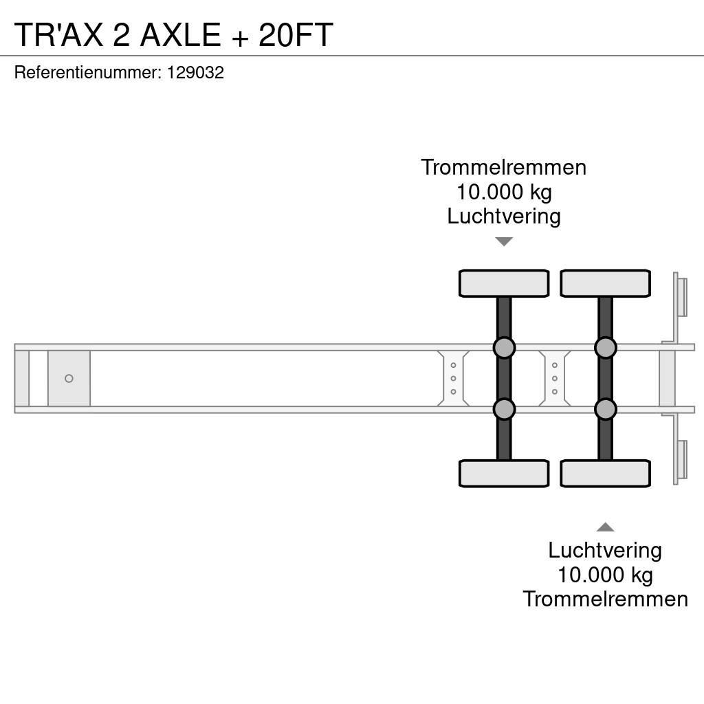  TR'AX 2 AXLE + 20FT Camion cu semi-remorca cu incarcator