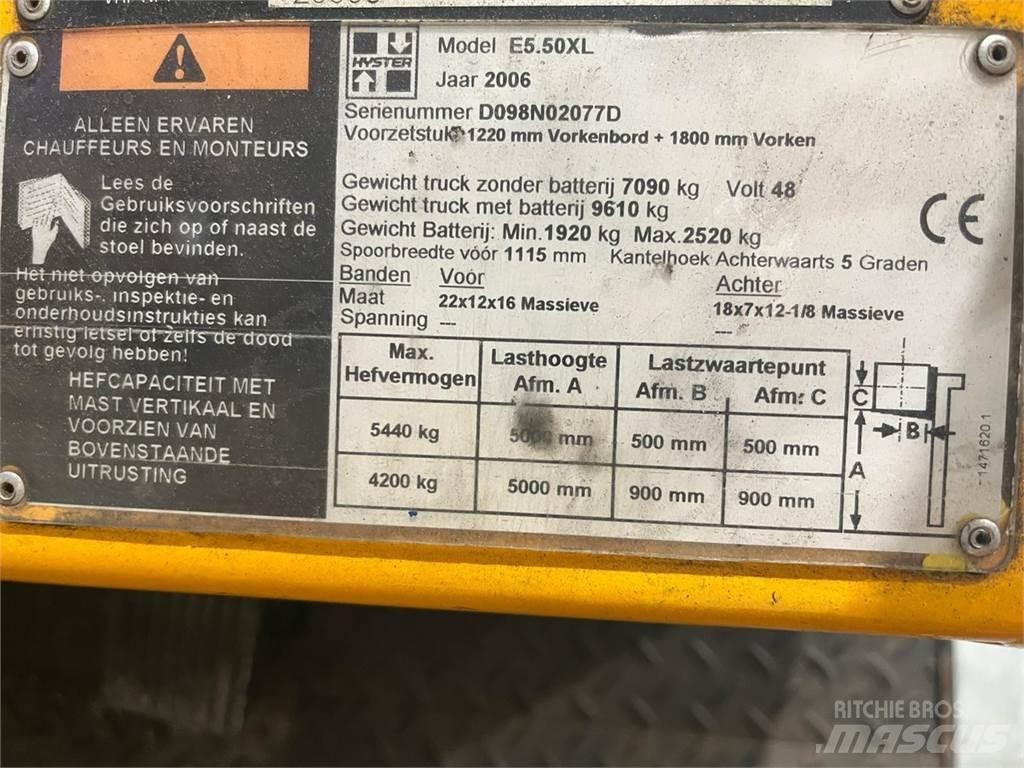 Hyster E5.50XL Stivuitor electric