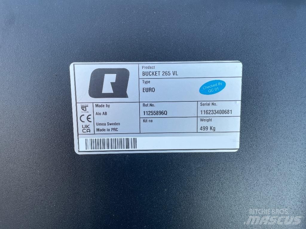 Quicke 265 VL Accesorii încarcatoare frontale