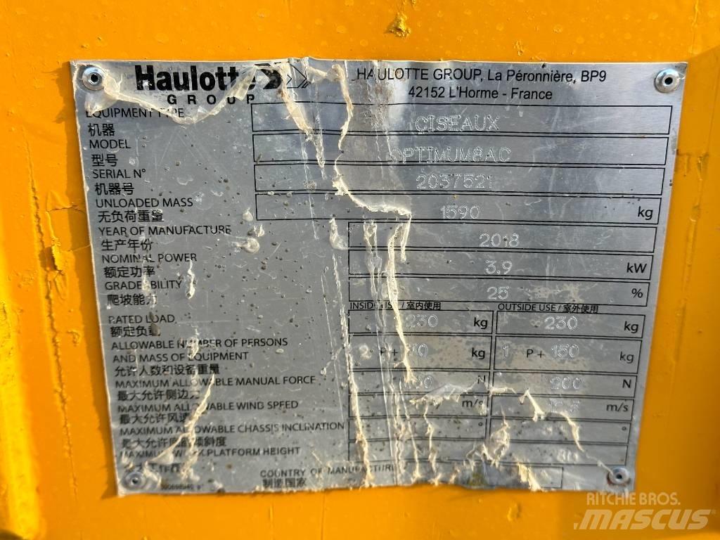 Haulotte OPTIMUM 8 Platforme foarfeca