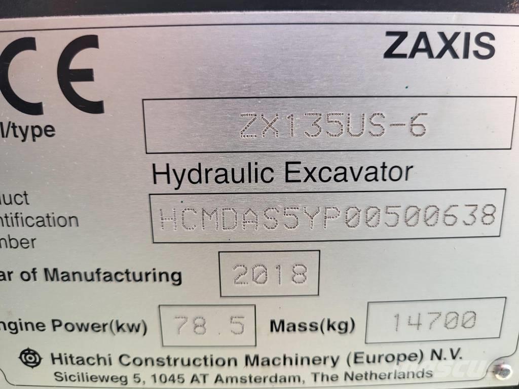 Hitachi ZX 135 US-6 Excavatoare pe șenile
