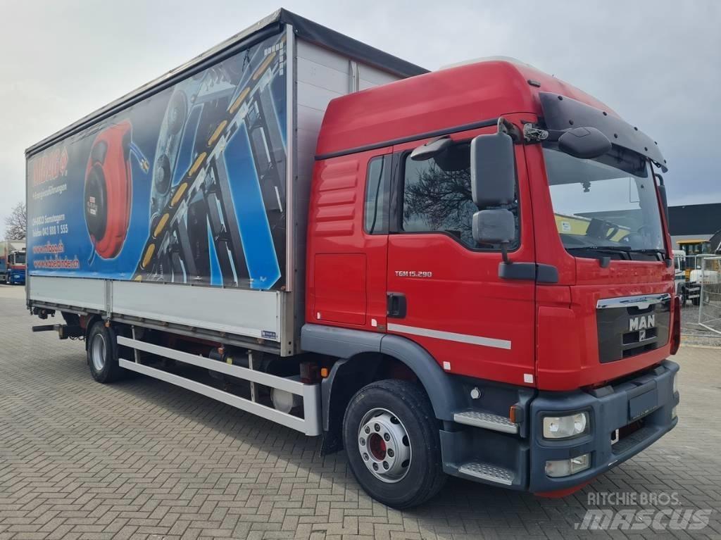MAN 15.290 / 7.7m / LIFT Camion cu prelata