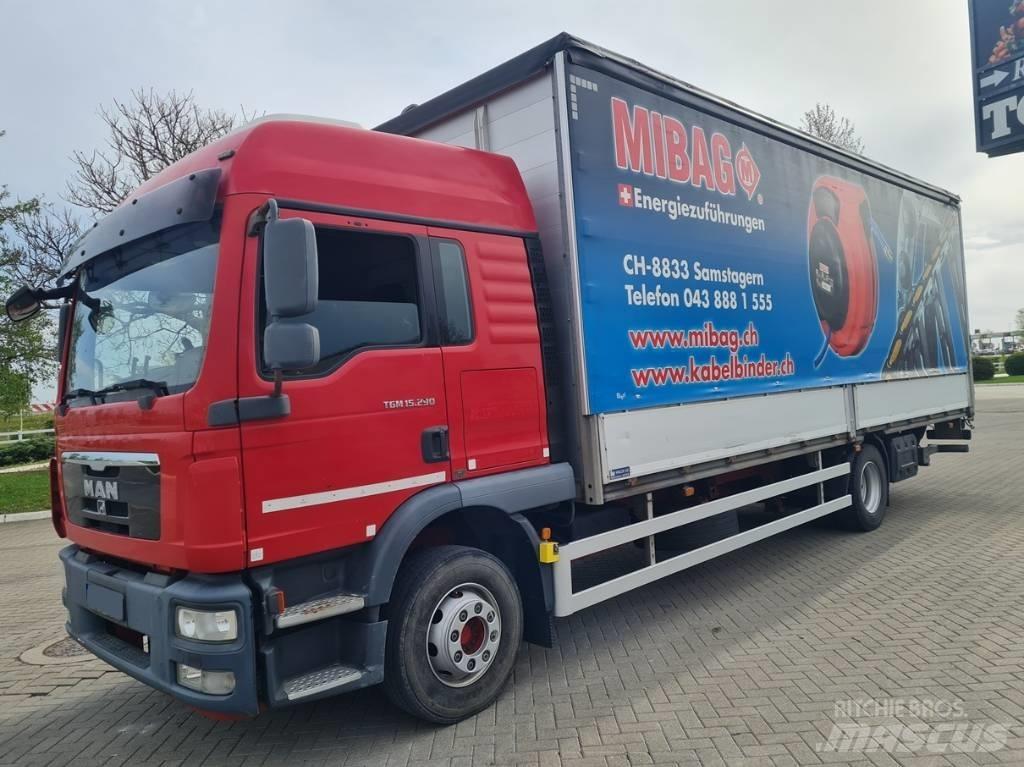 MAN 15.290 / 7.7m / LIFT Camion cu prelata