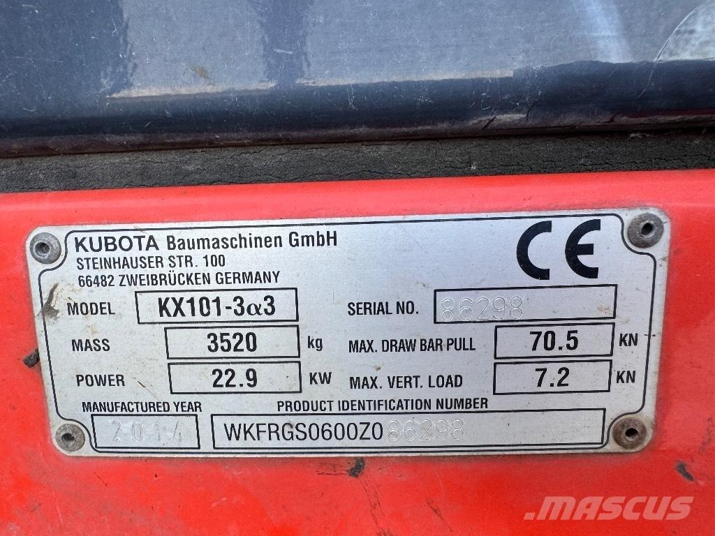 Kubota KX 101-3 A 3 Mini excavatoare < 7t