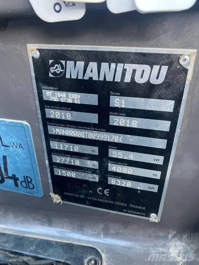 Manitou MT 1840 Stivuitoare telescopice