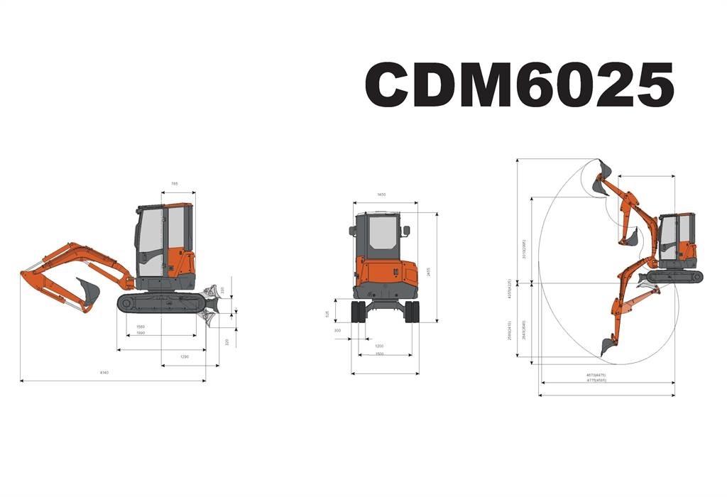 Lonking CDM6025 Mini excavatoare < 7t
