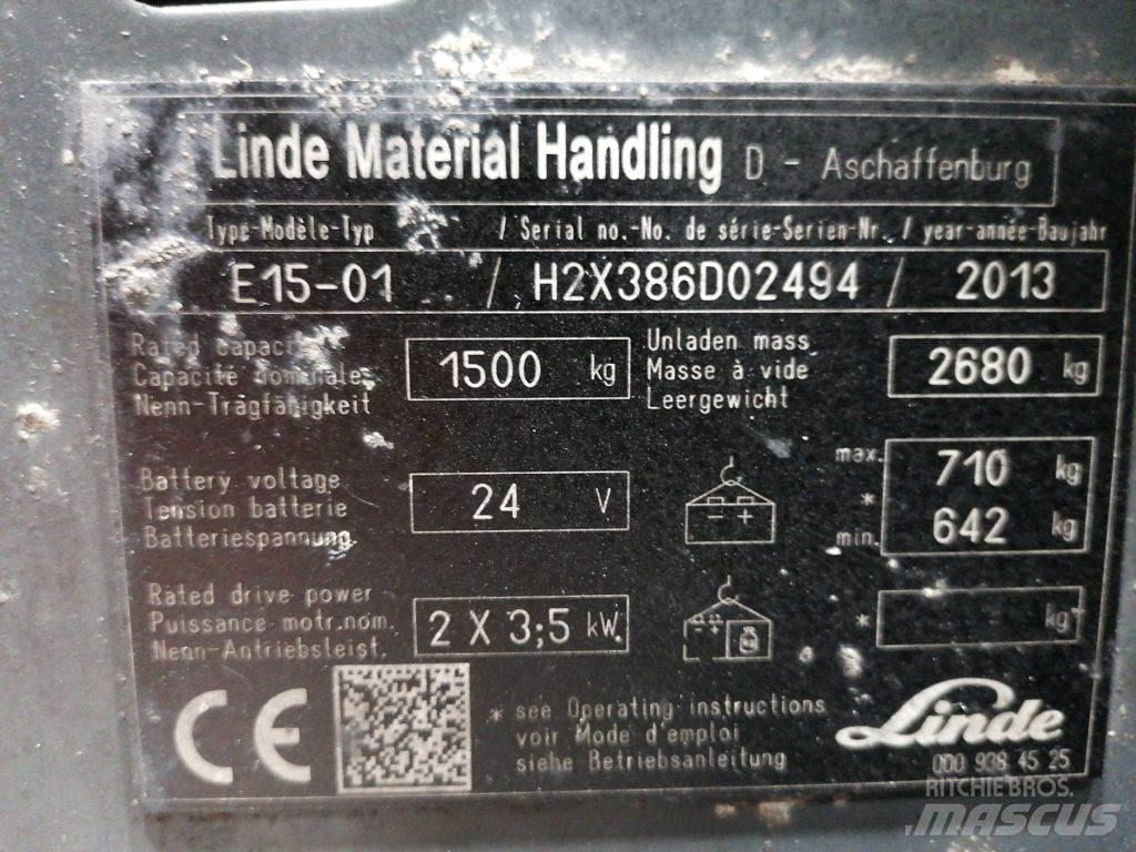 Linde E15-01 Stivuitor electric
