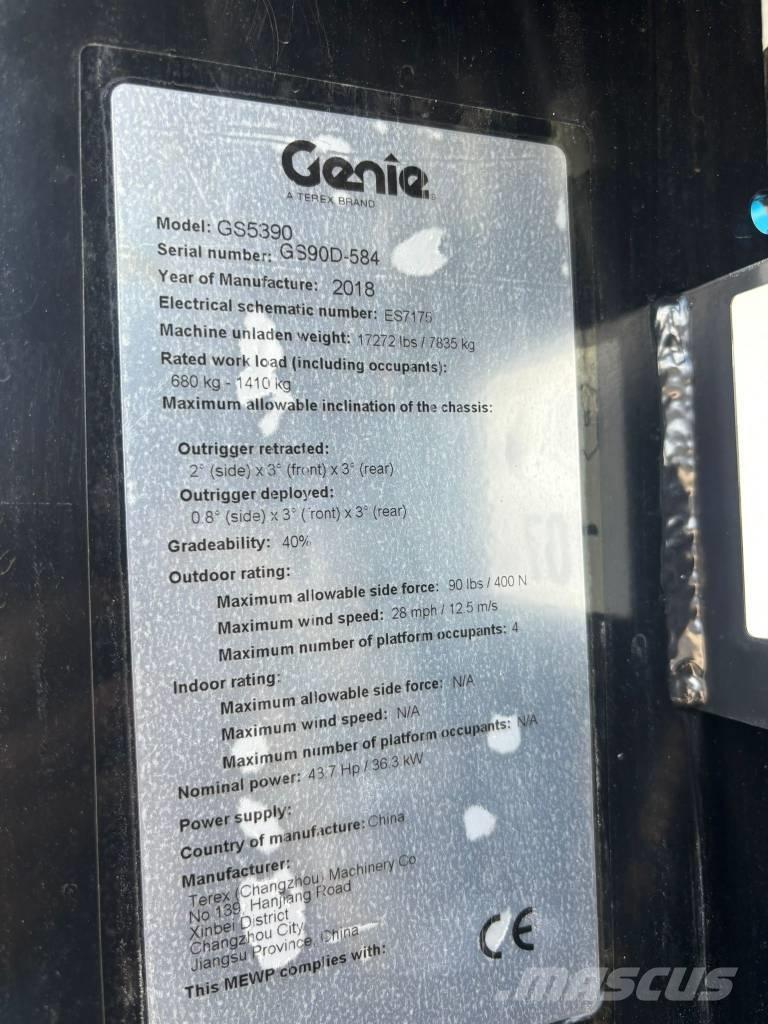 Genie GS 5390 RT Platforme foarfeca