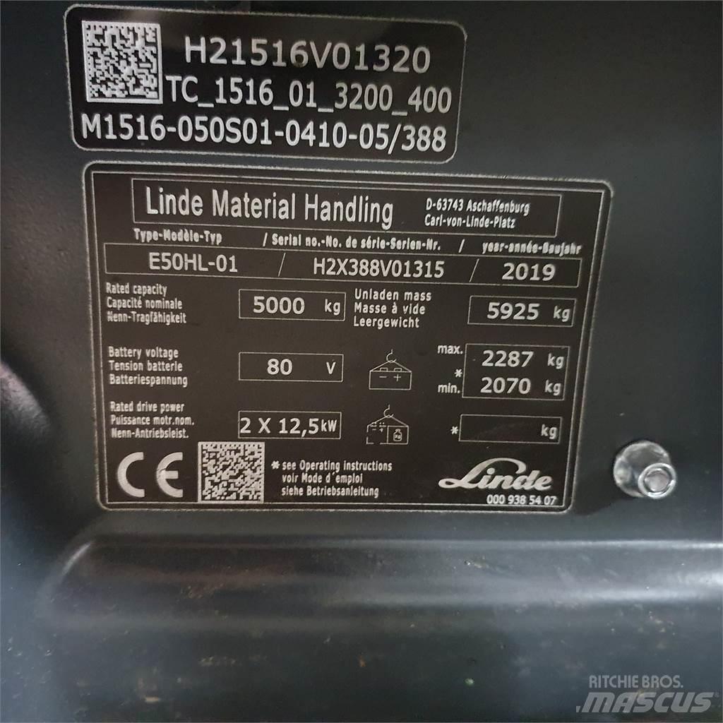 Linde E50HL Stivuitor electric