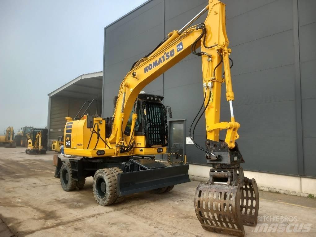 Komatsu PW148-10 Excavatoare cu roti