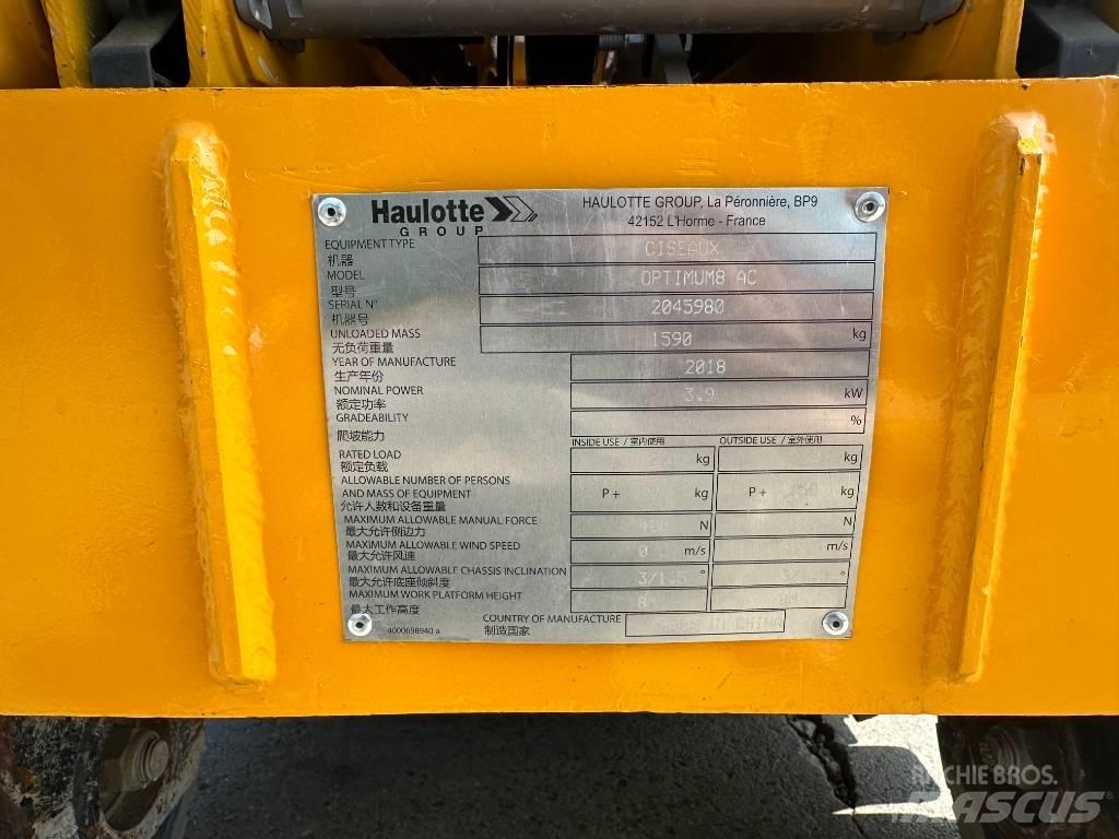Haulotte OPTIMUM 8 Platforme foarfeca