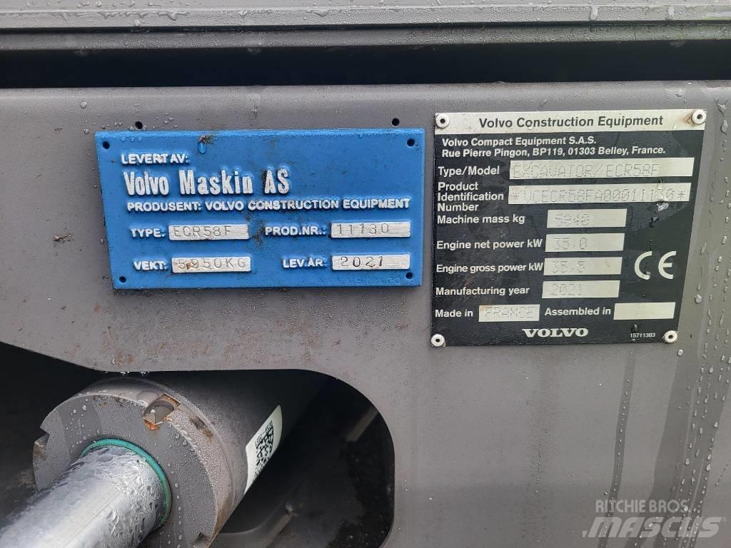 Volvo ECR58F Excavatoare 7t - 12t