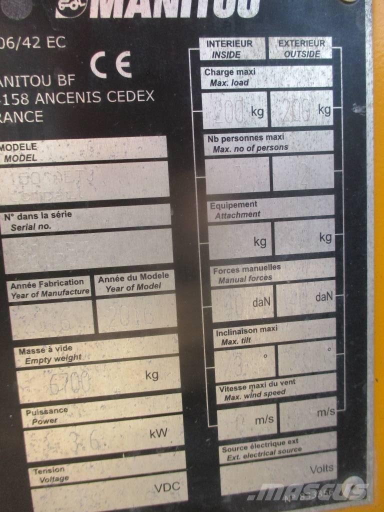 Manitou 150 AET JC Nacele cu brat articulat