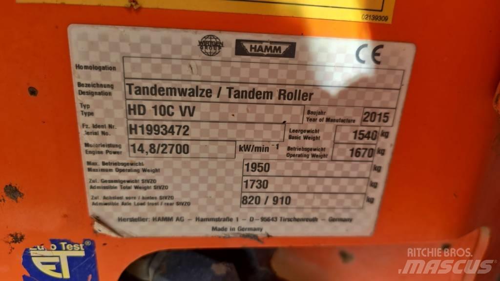Hamm HD 10 C VV Cilindri compactori dubli