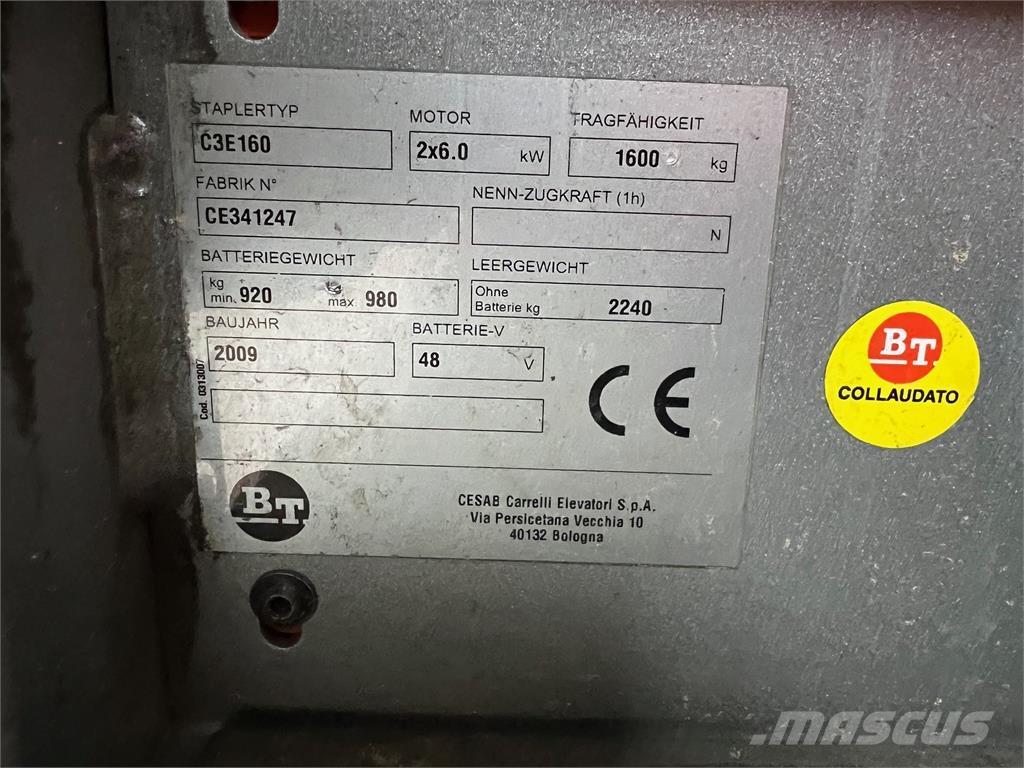 BT C3E160 Stivuitor electric