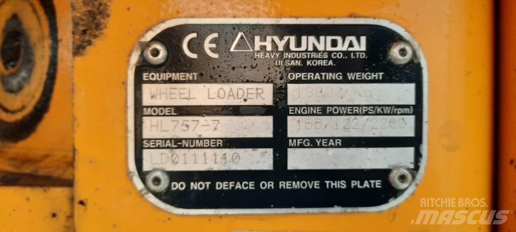 Hyundai HL 757-7 Incarcator pe pneuri