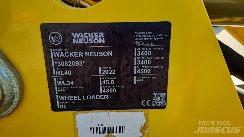 Wacker Neuson WL34 Incarcator pe pneuri