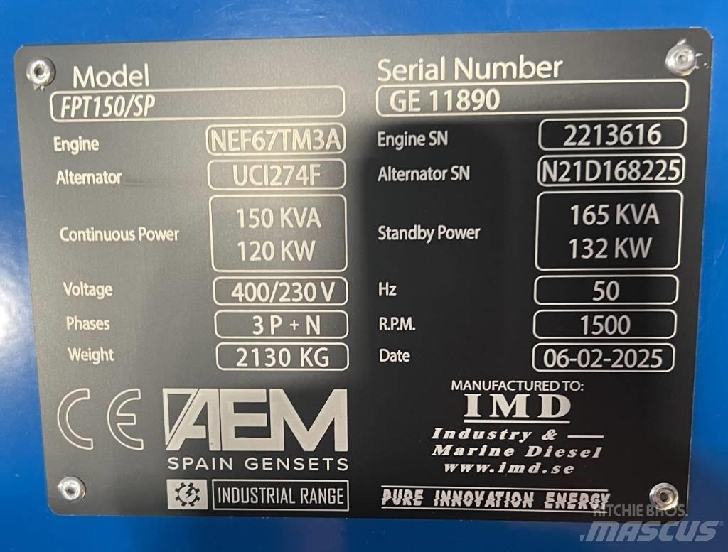 FPT 150/SP Generatoare Diesel