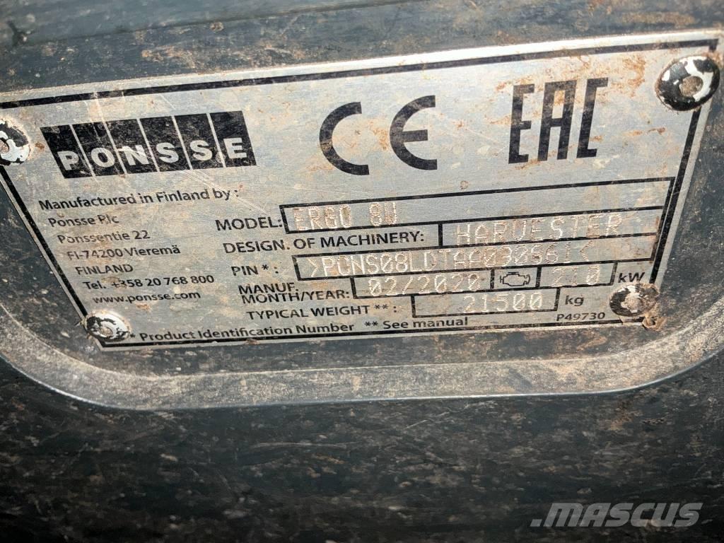 Ponsse ERGO 8W Combine forestiere