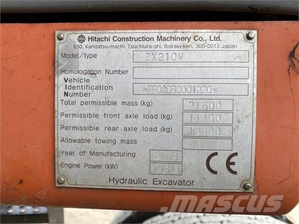 Hitachi ZX 210 W Excavatoare cu roti