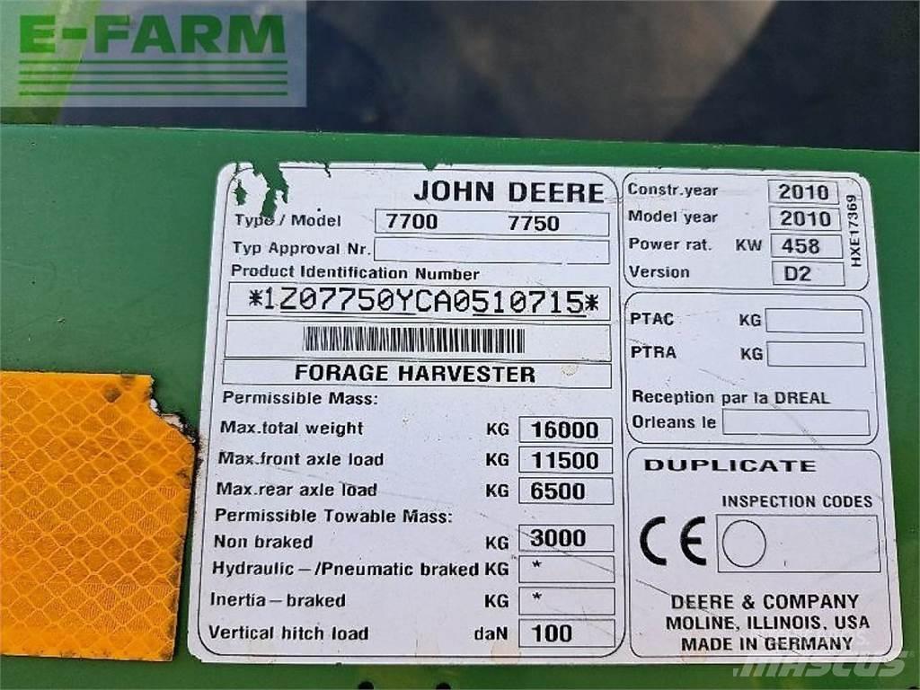 John Deere 7750 Forajere cu autopropulsare