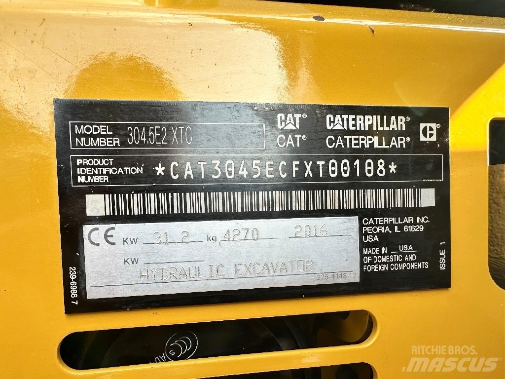 CAT 304.5 E2 XTC Mini excavatoare < 7t