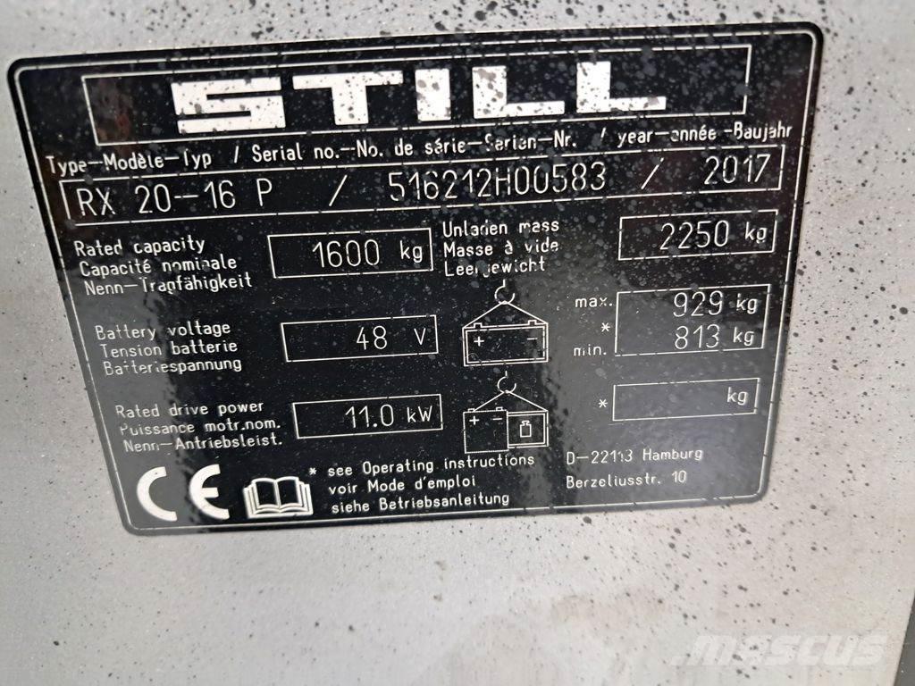 Still RX 20-16 P Stivuitor electric